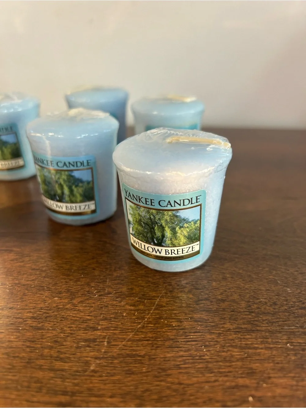 Lot of 6 “Willow Breeze” Scent Votive Candles by Yankee Candles are New & Sealed